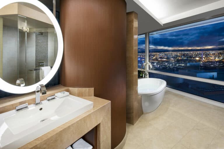 Aria Hotel Master Bathroom Suite Photography